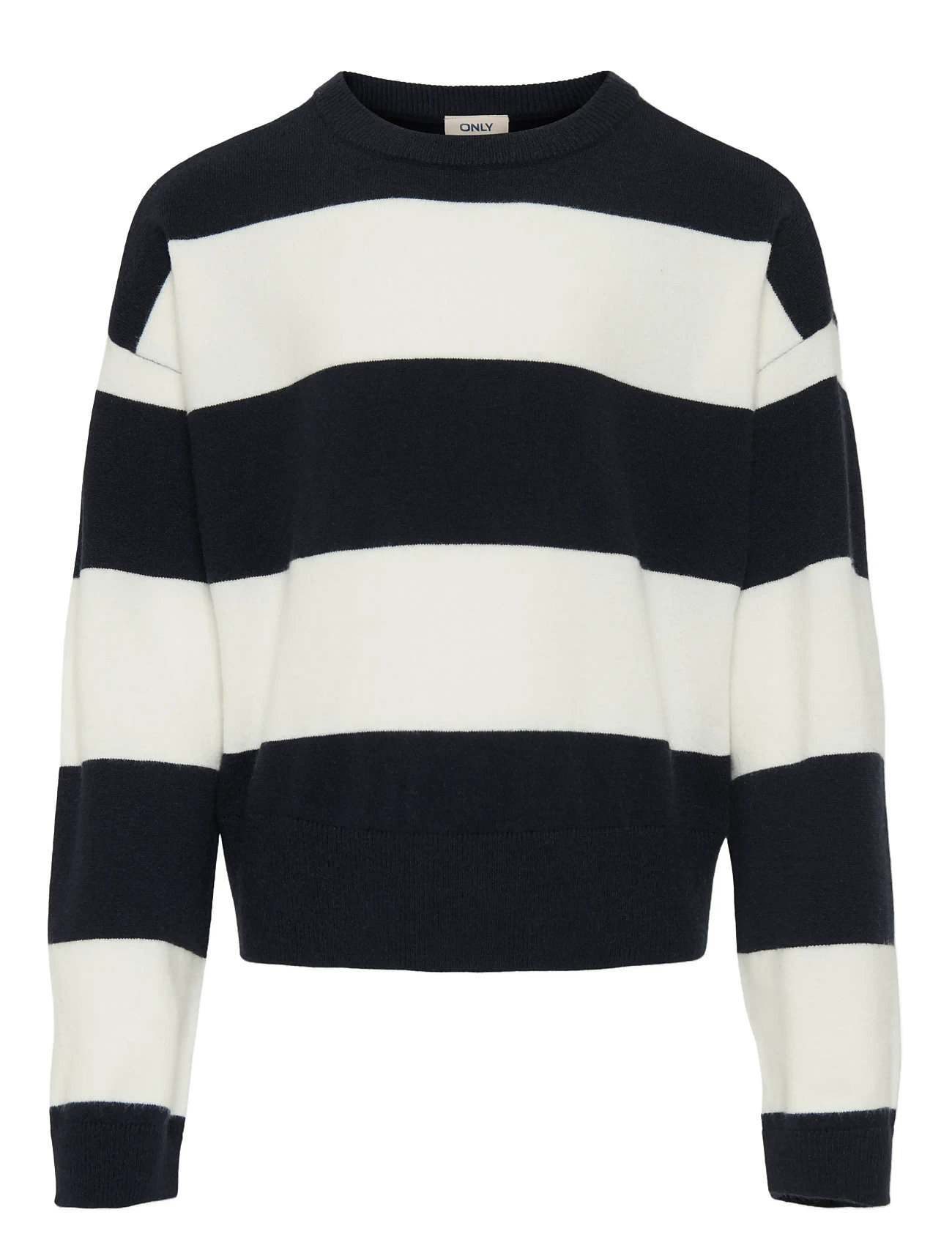 Kids Only Kogtala Ls Stripe Oneck Ot Knt, 122-128, Navy, Strik > Pullovere, Børn