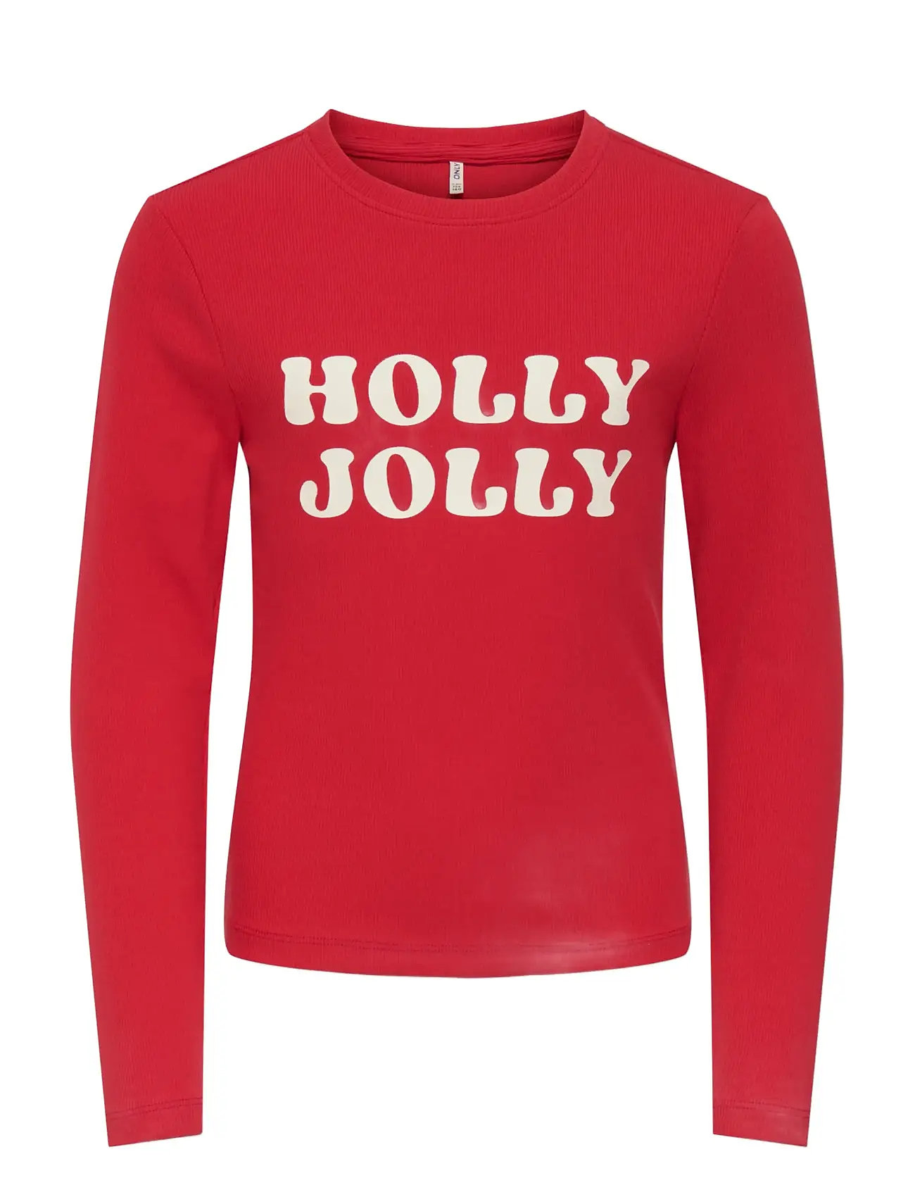 Kinder ONLY Kogbella Xmas Life L/S O-Neck Oberteil Jrs Rot - 122-128 - Kinder