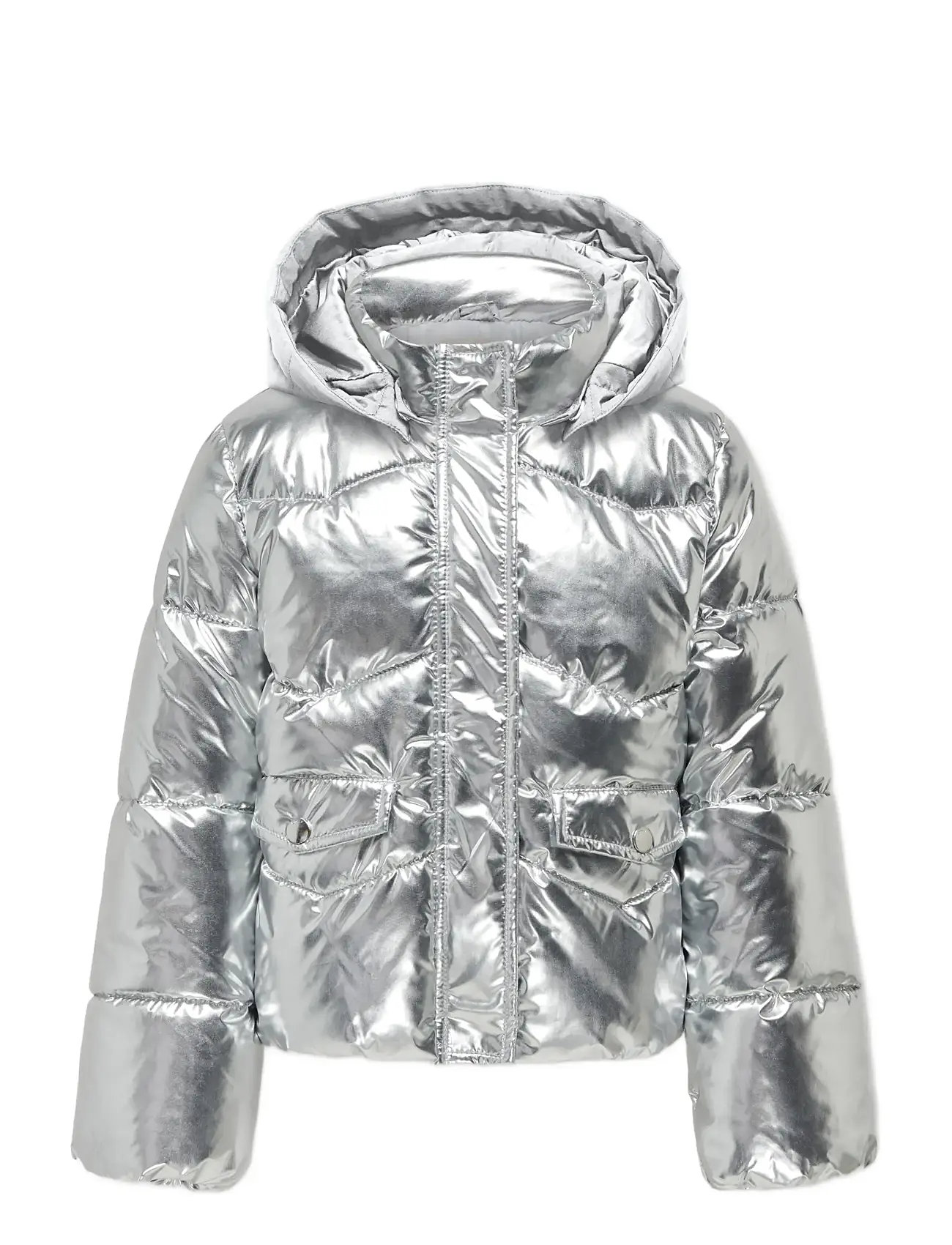 Kinder ONLY Kogpearl Puffer Hood Jacke Cs Otw Silber - 164 - Kinder