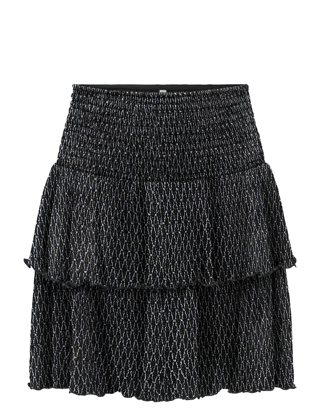 Kids Only Kogqueen Glitter Layered Skirt Bf Jrs, 164, Black, Nederdele > Korte Nederdele, Børn