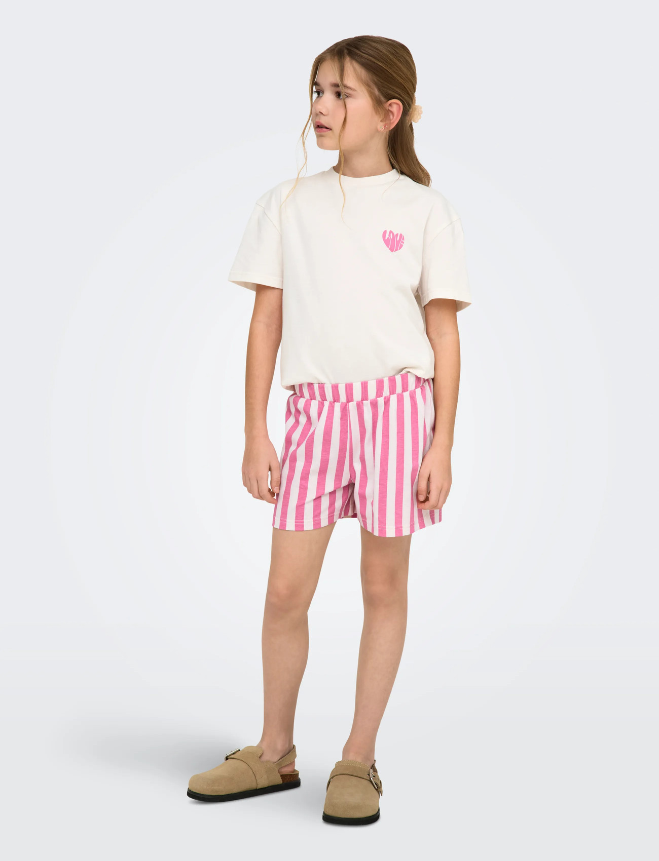Kids Only Kogrila Nightwear Top/Shorts Set Jrs, 134-140, Pink, Pyjamas > Pyjamas-Sæt, Børn