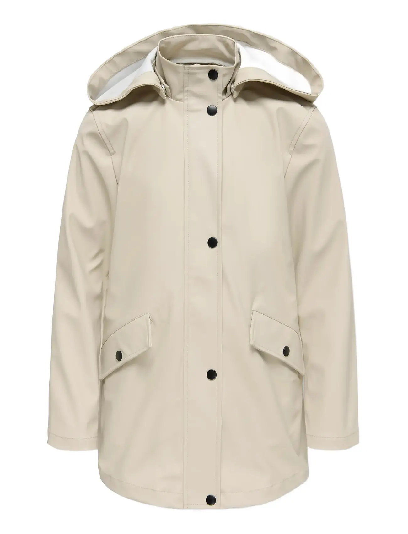 Kids Only Kogelisa Hood Raincoat Otw, 140, Beige, Regntøj > Jakker, Børn