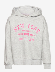 KOGMINDY L/S HOOD BO SWT - LIGHT GREY MELANGE