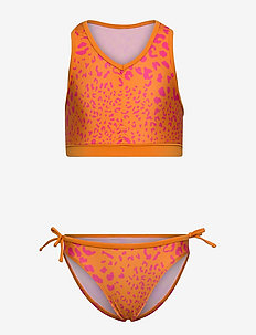 KONMARIE LEO UV 50 BIKINI SET - bikinis - flame orange