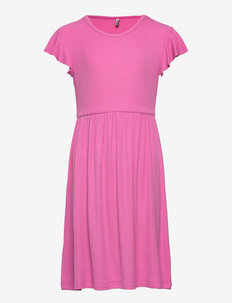 KOGBELIA S/L DRESS JRS - kortærmede hverdagskjoler - super pink