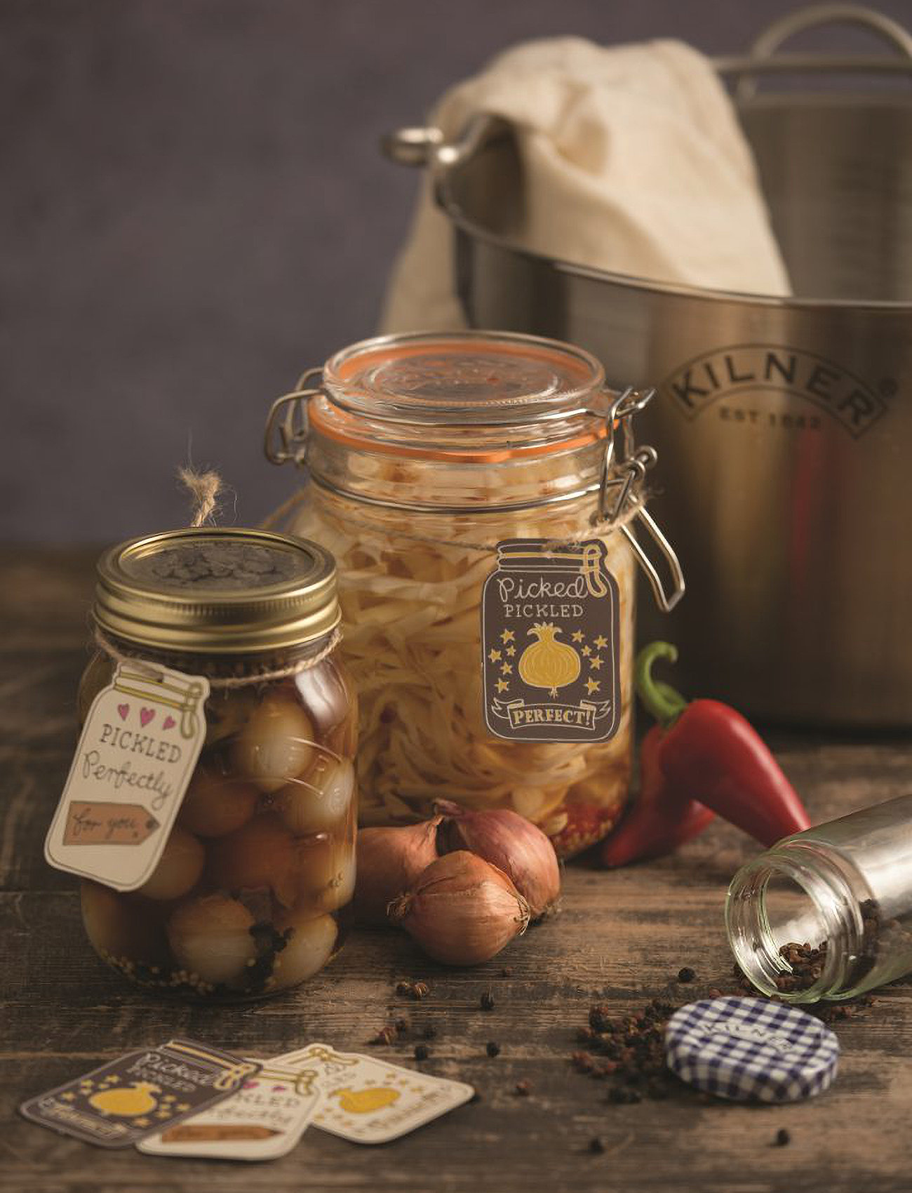 Kilner Round Clip Top Jar, 1 L, Nude, Køkkenopbevaring > Køkkenkrukker, Unisex