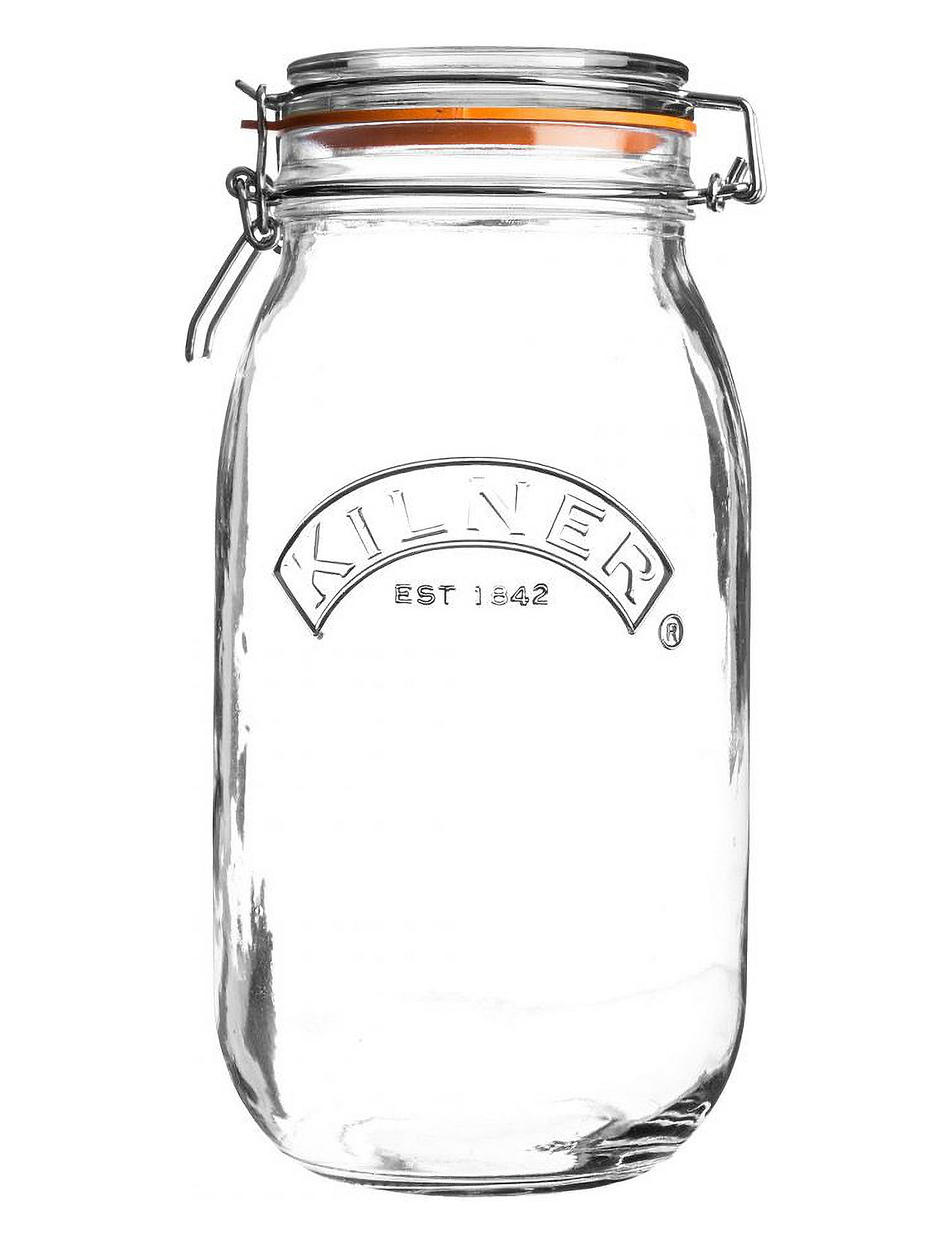 KILNER Rund Clip Oberteil Jar CLEAR - Silber - 3 L - Unisex