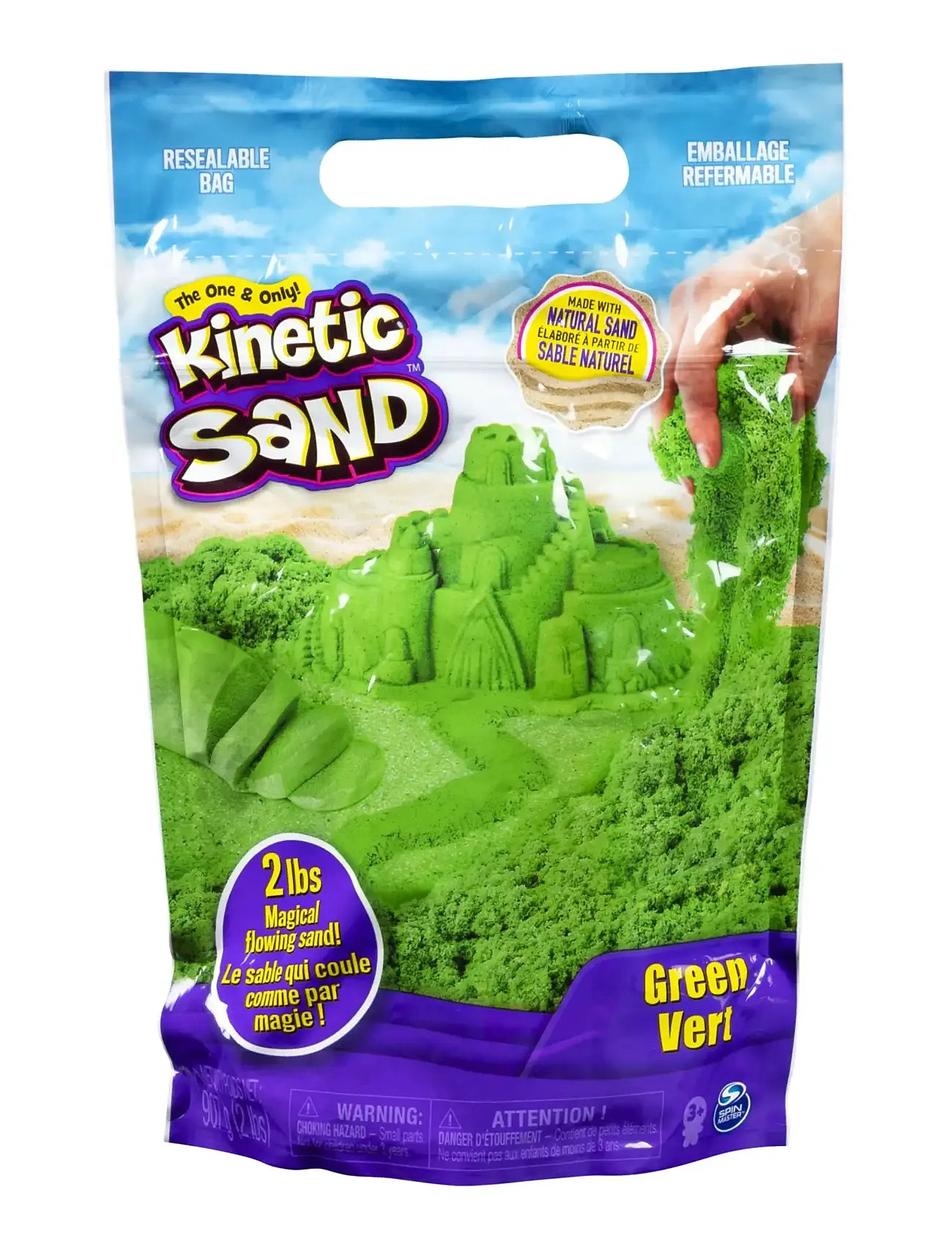 Kinetic Sand Kinetic Sand Colour Bag Green, One Size, Green, Håndværk > Legemasse, Børn