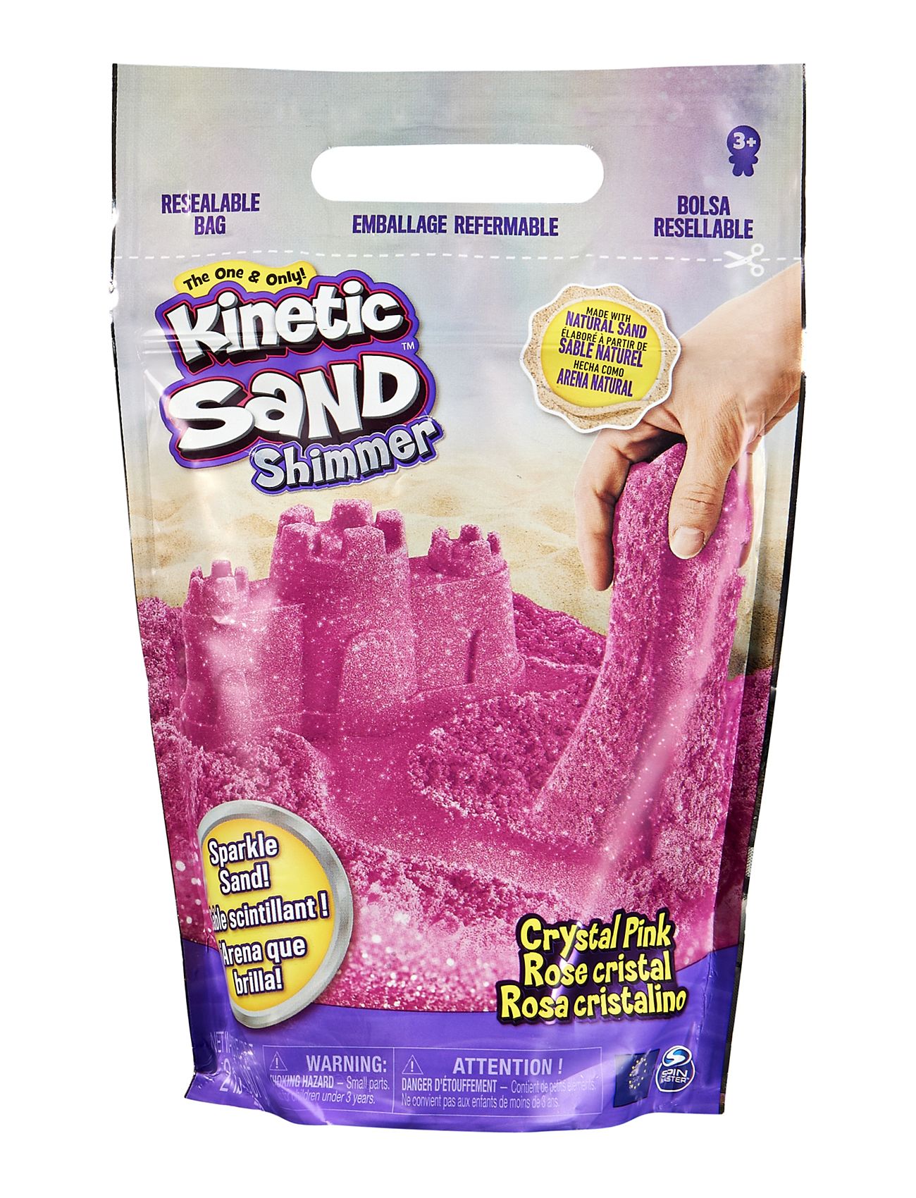 Kinetic Sand Glitter Sand Pink Toys Creativity Drawing & Crafts Craft Slime Pink Kinetic Sand