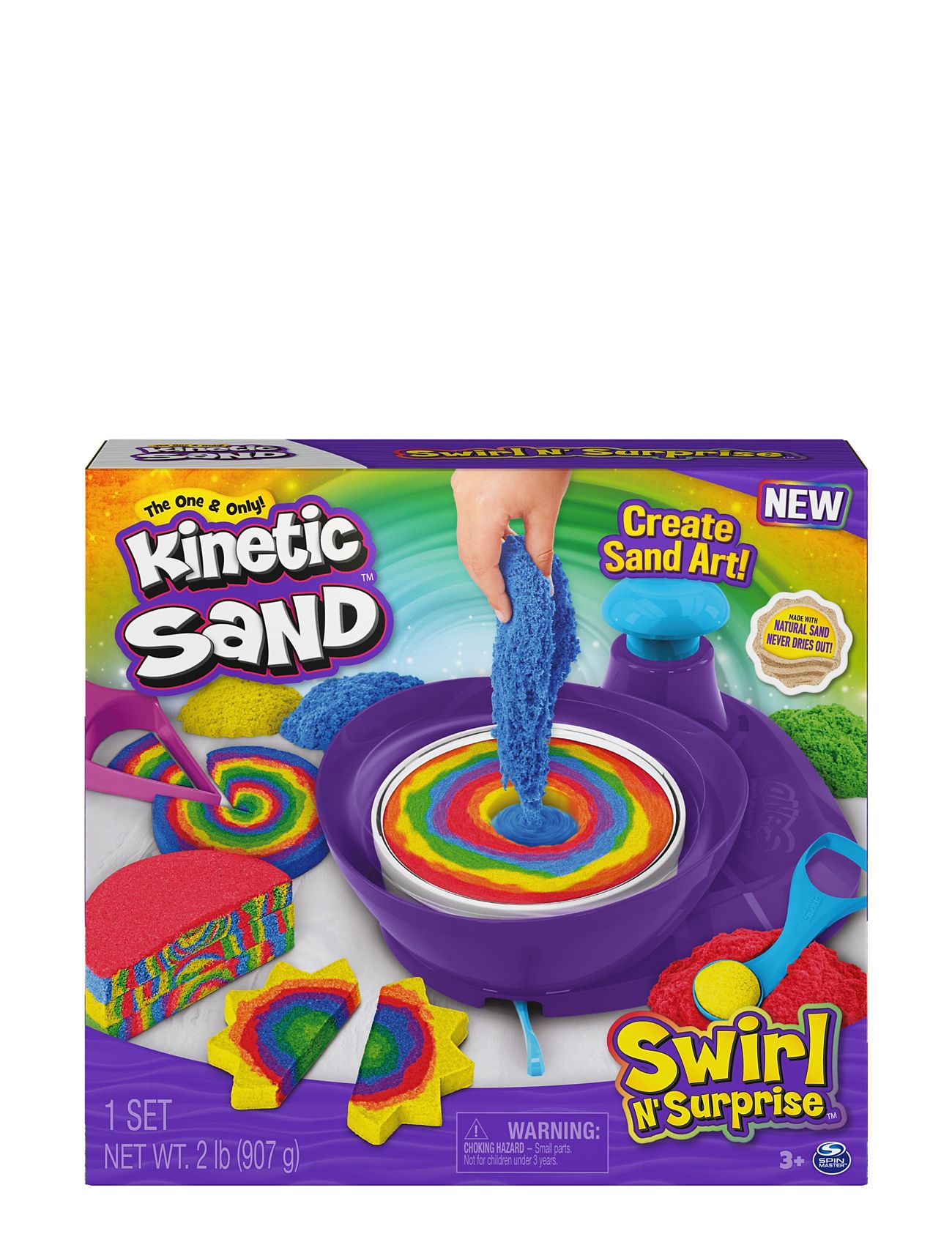 Kinetic Sand Swirl N' Surprise Patterned Kinetic Sand