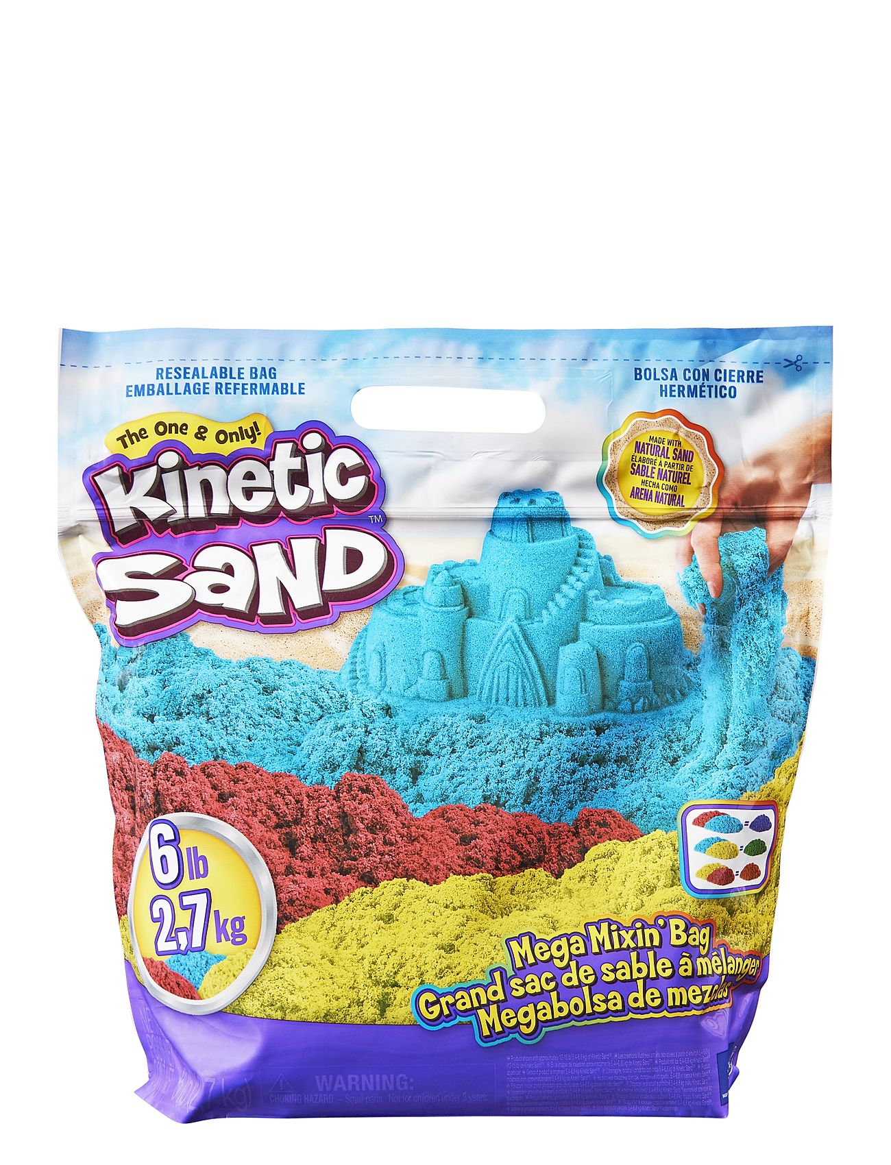 Kinetic Sand Primary Colour Bag - 2,7Kg Toys Creativity Drawing & Crafts Craft Craft Sets Multi/patterned Kinetic Sand