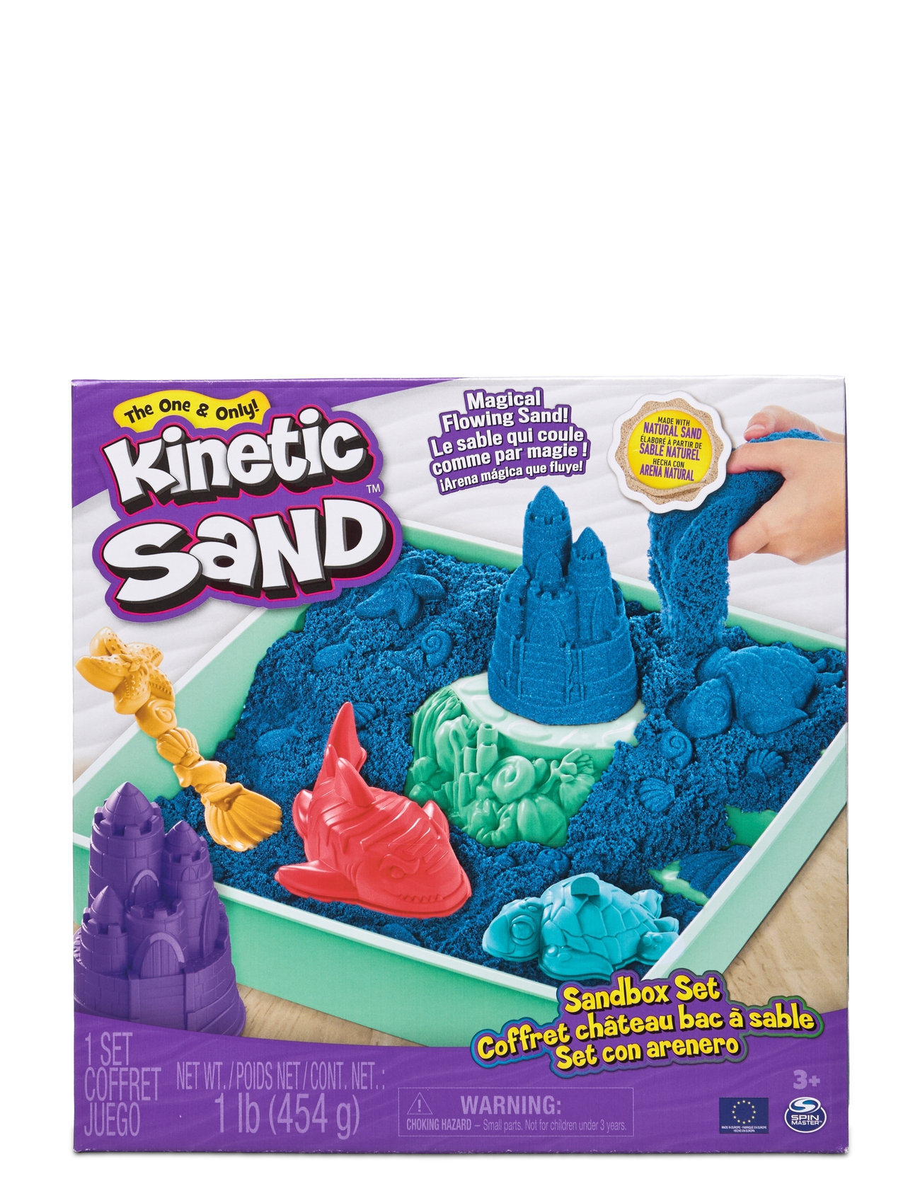 Kinetic Sand Sandbox Set - Blue Toys Creativity Drawing & Crafts Craft Craft Sets Multi/patterned Kinetic Sand