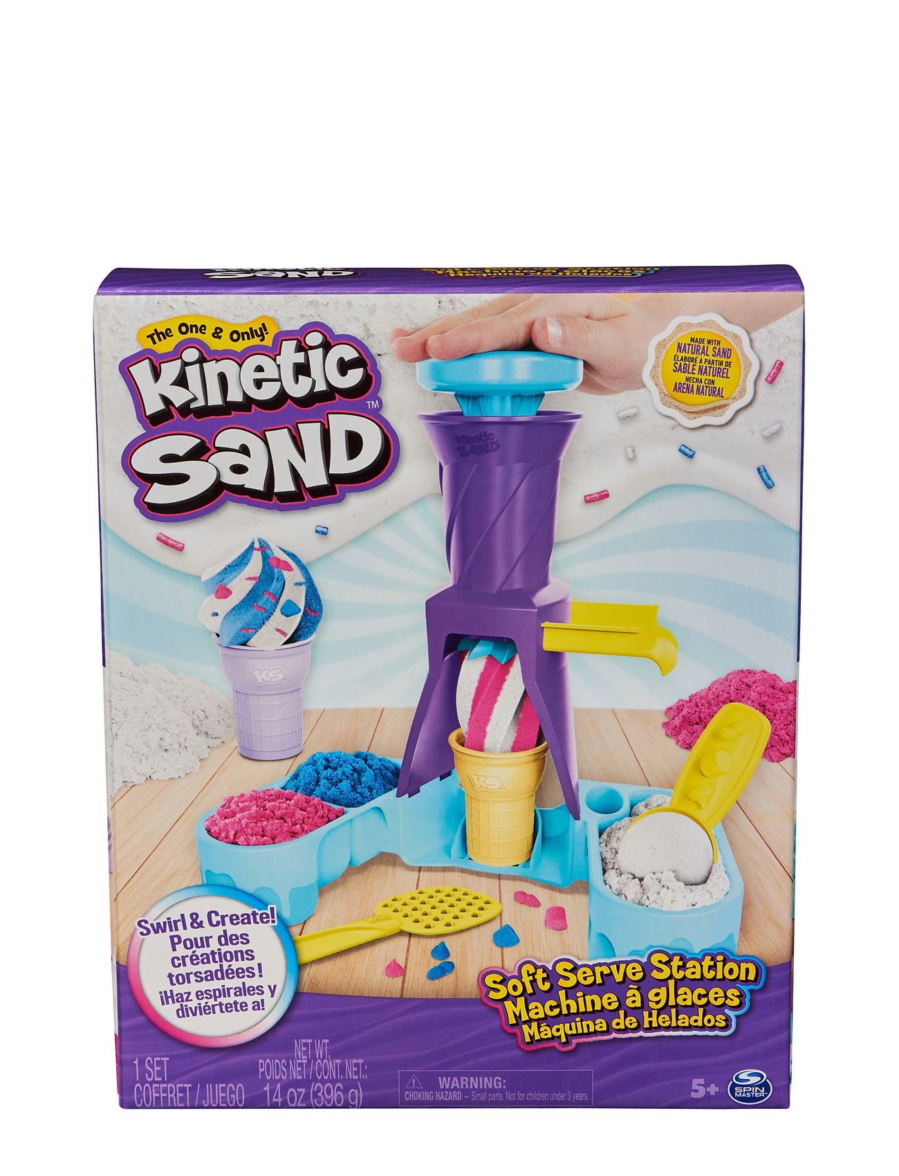 Kinetic Sand Soft Serve Station Toys Creativity Drawing & Crafts Craft Play Dough Multi/patterned Kinetic Sand