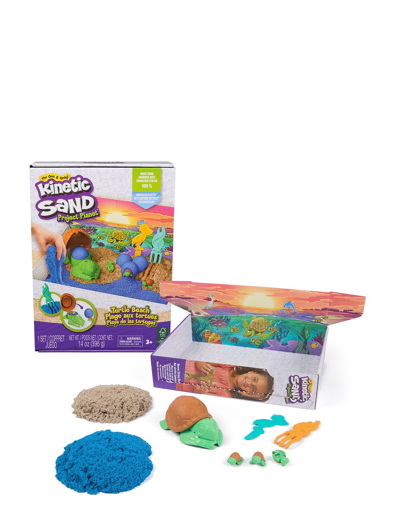 Kinetic Sand Turtle Beach Set Toys Creativity Drawing & Crafts Craft Craft Sets Multi/patterned Kinetic Sand