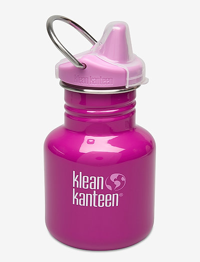 Klean Kanteen Kid Classic Sippy 355ml Brushed Stainless - lunch boxes & water bottles - bubble gum