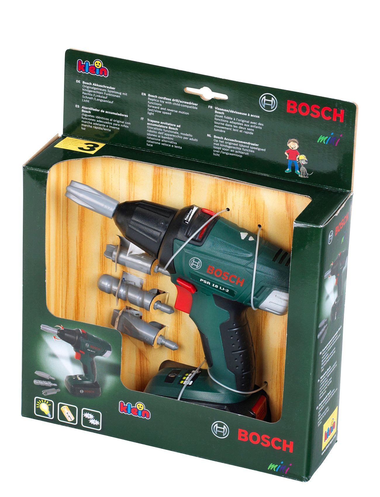 Bosch Tools Cordless Screwdriver Toys Role Play Toy Tools Multi/patterned Klein