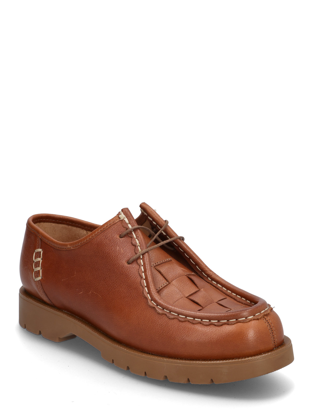 こうた　KLEMAN PADROR 41 Leather Tyrolean Shoes | PADROR Burgundy