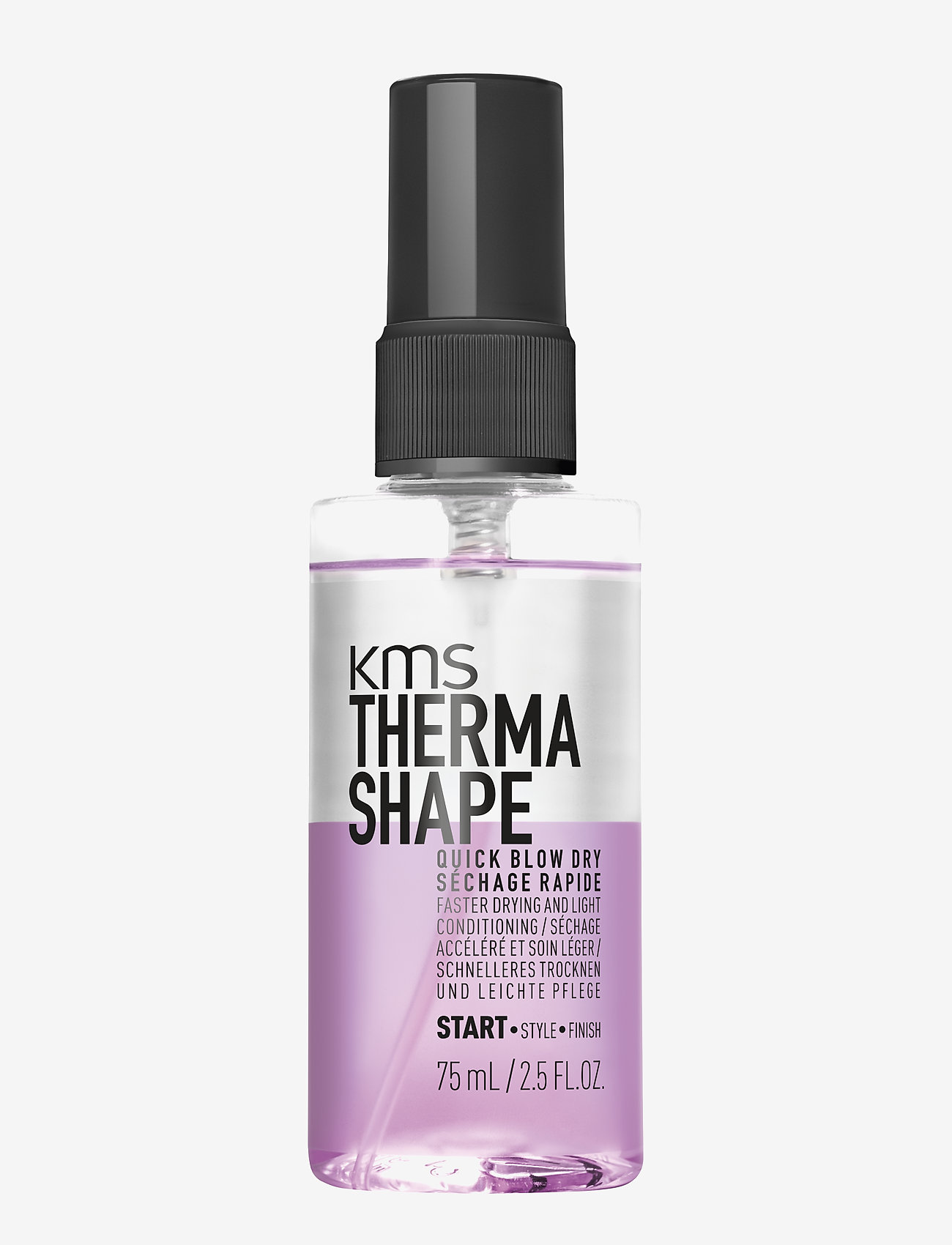 KMS Hair - Therma Shape Quick Blow Dry - värmeskydd - clear - 1