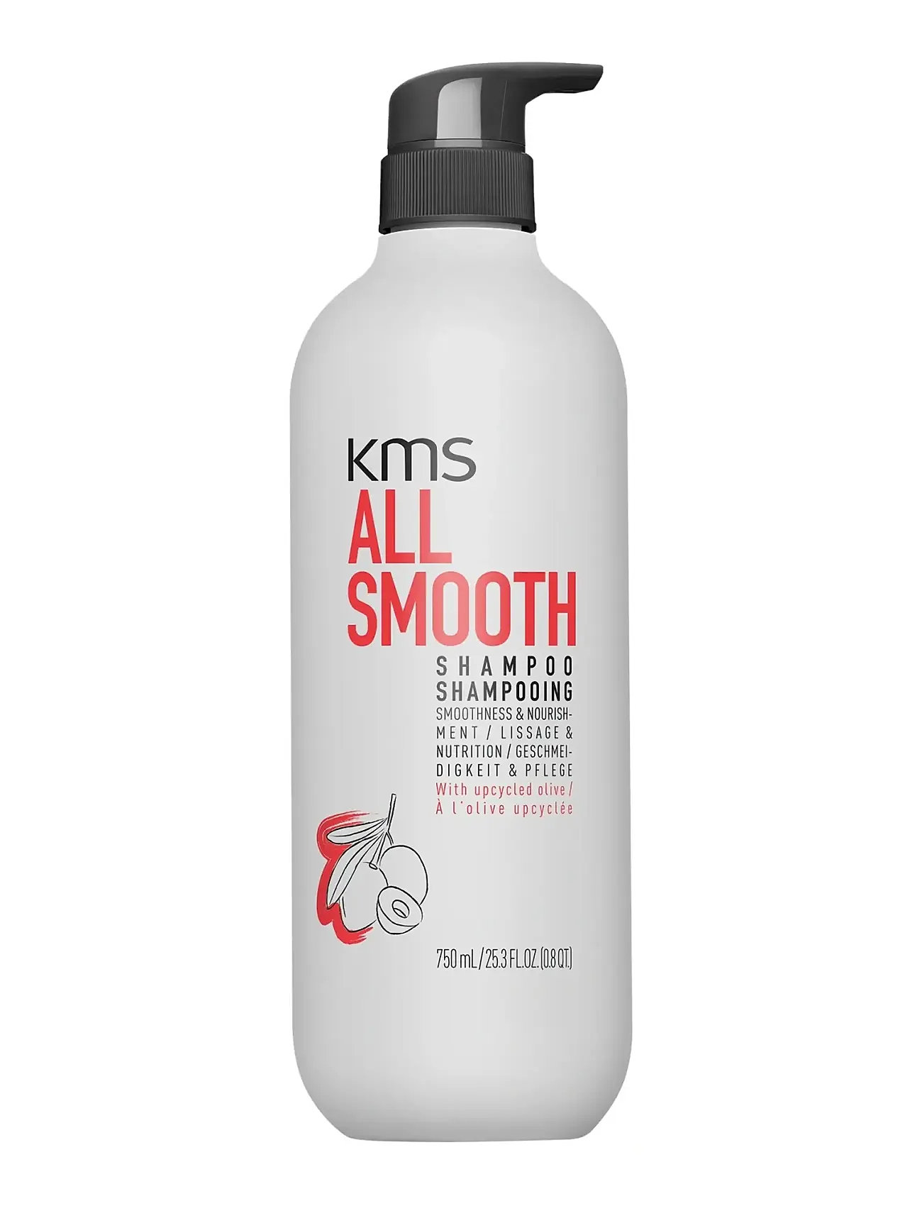 KMS Hair Kms Allsmooth Shampoo, 750 ml, Nude, Pleje > Shampoo, Dame