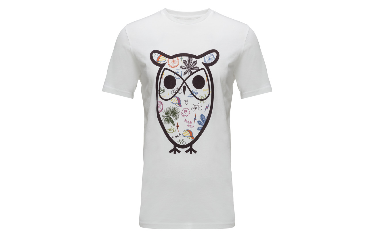 Apparel T Knowledge shirt Black Big Print Owl With Cotton Forrest Concept p77wqxH