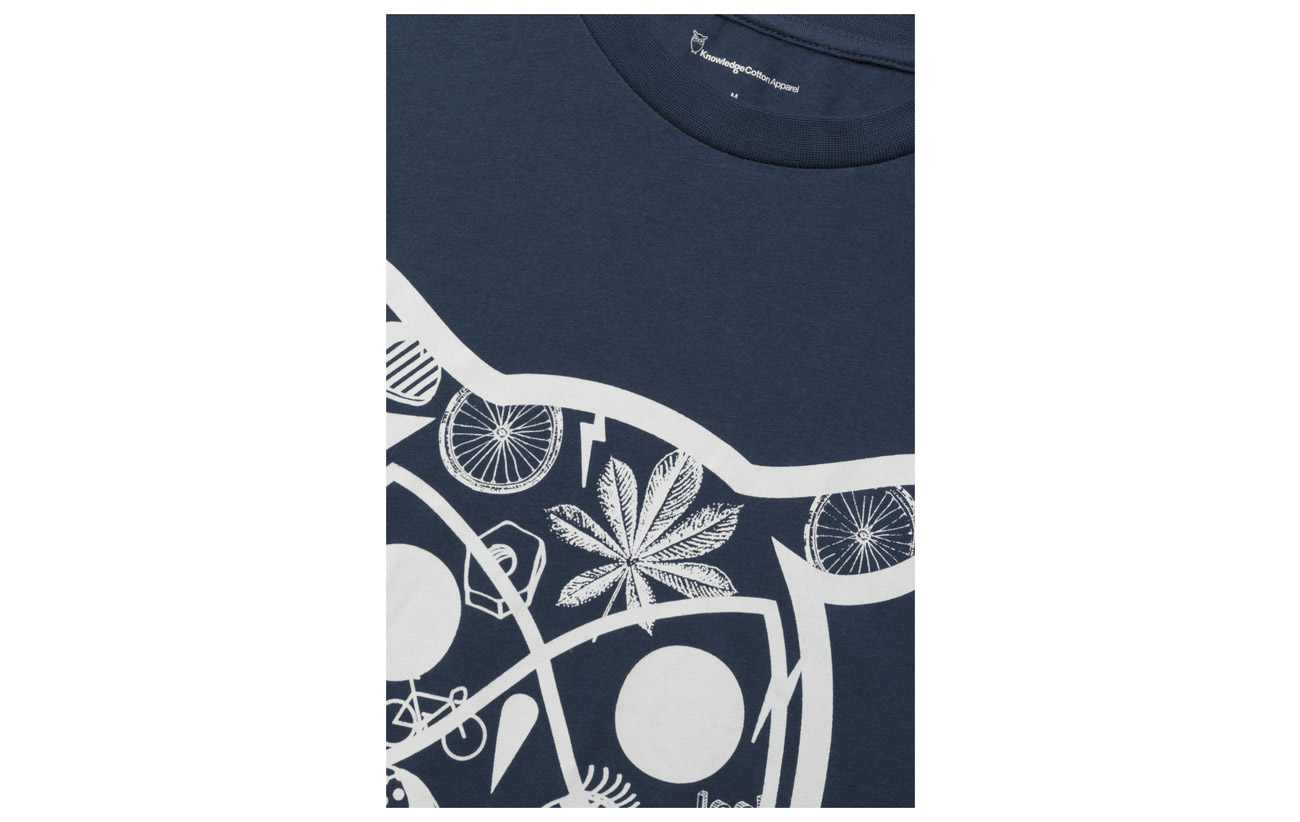 Apparel T Knowledge shirt Black Big Print Owl With Cotton Forrest Concept p77wqxH