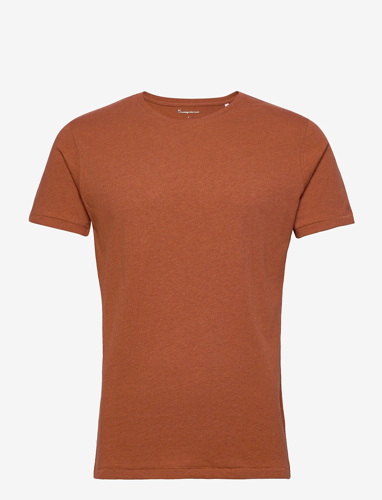 Knowledge Cotton Apparel - Basic t-shirt - GOTS/Vegan - basic t-shirts - rust melange - 0