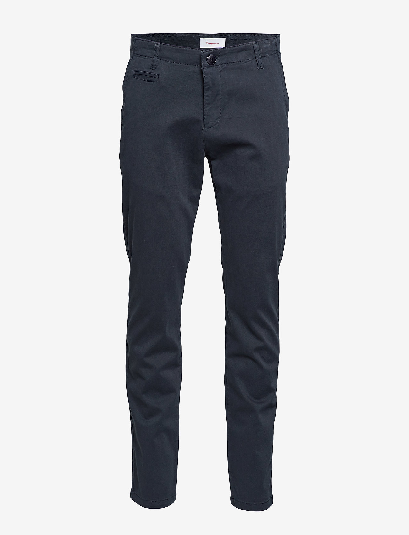 Knowledge Cotton Apparel - CHUCK regular stretched chino pant - chinos - total eclipse - 0