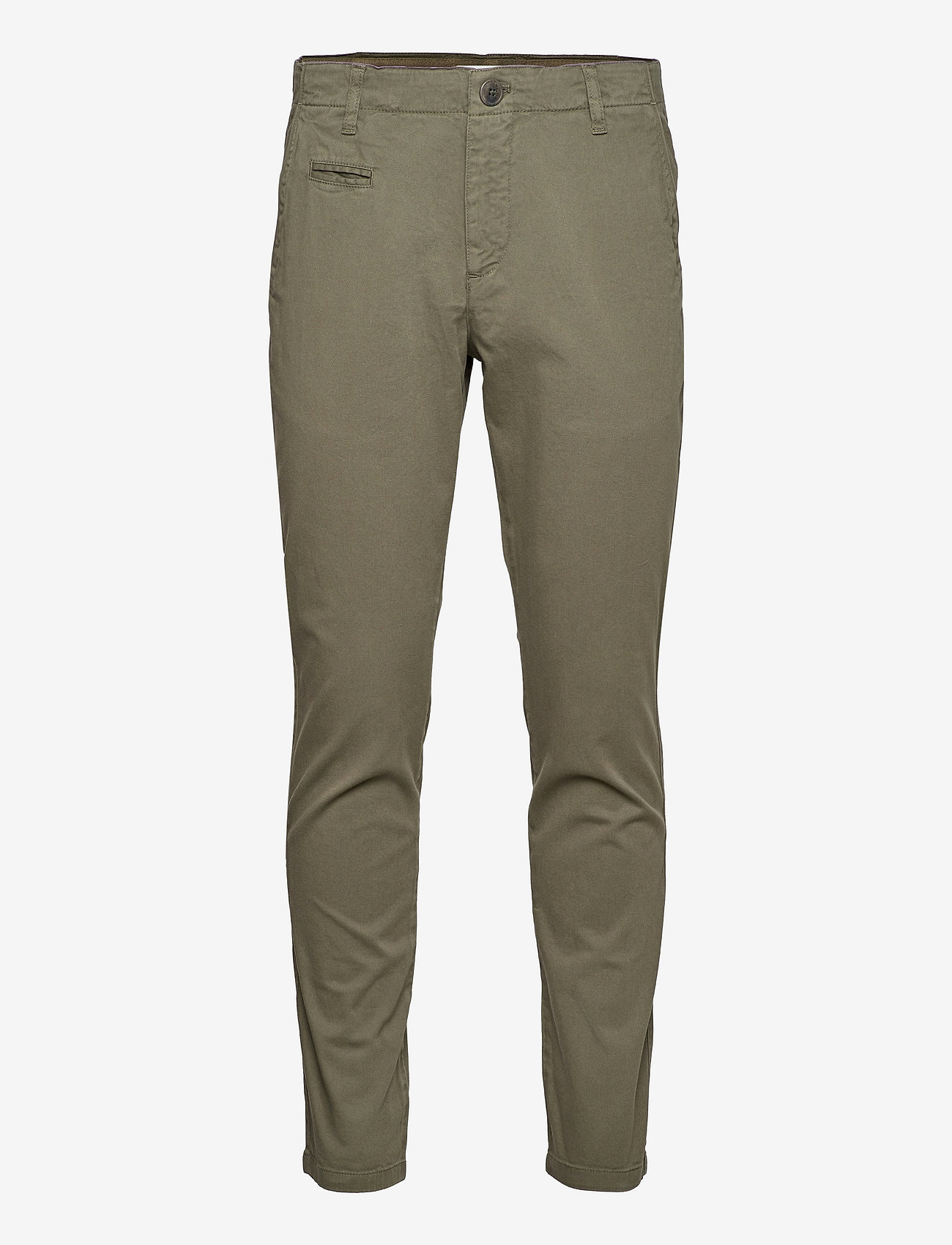 Knowledge Cotton Apparel - JOE slim stretched chino pant - GOT - chinos - forrest night - 0