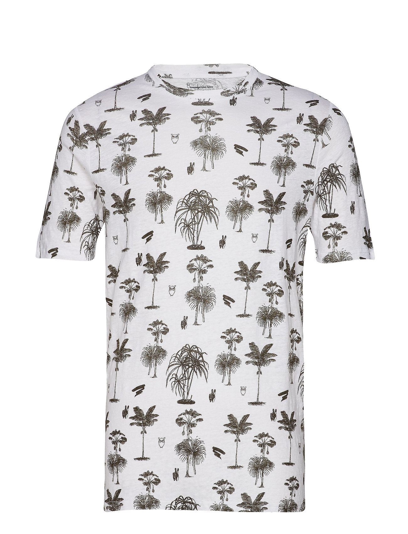 T Shirt With Palm Print Gots T Shirts Short Sleeved Wit Knowledge Cotton Apparel knowledge cotton apparel kopen in de aanbieding T Shirt With Palm Print Gots T Shirts Short Sleeved Wit Knowledge Cotton Apparel knowledge cotton apparel kopen in de aanbieding