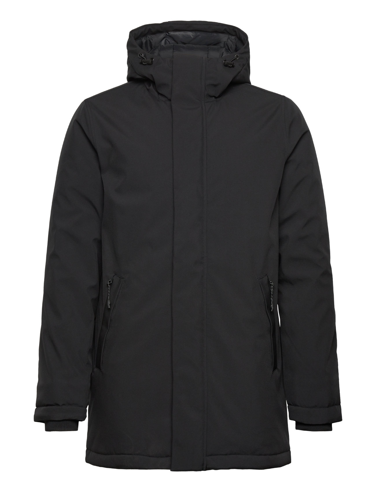 Knowledge Cotton Apparel Soft Shell Jacket Climate Shell - Svart