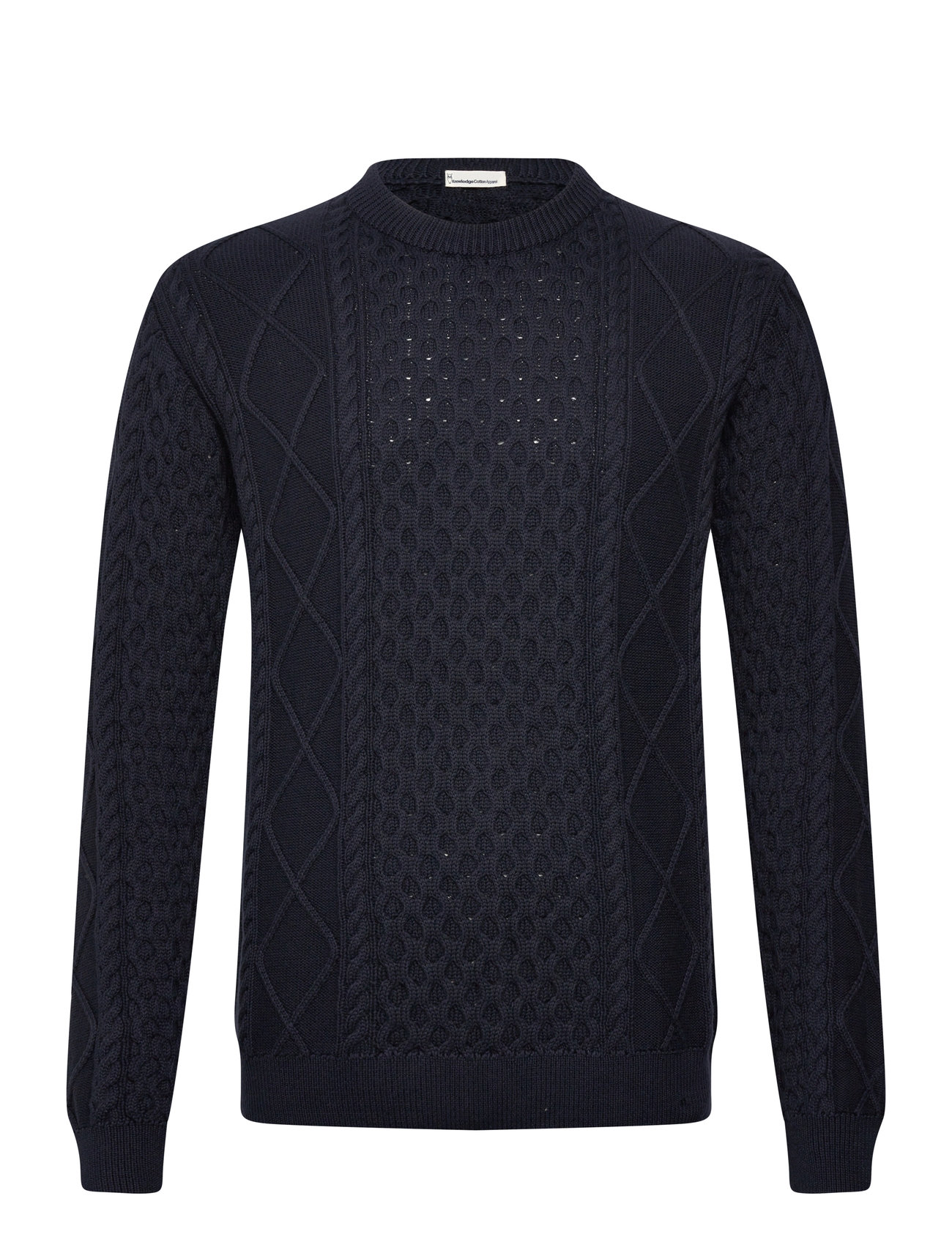 KNOWLEDGE Baumwolle APPAREL Organic Baumwolle Cable Knit - Regener Navy - XXL - Herren