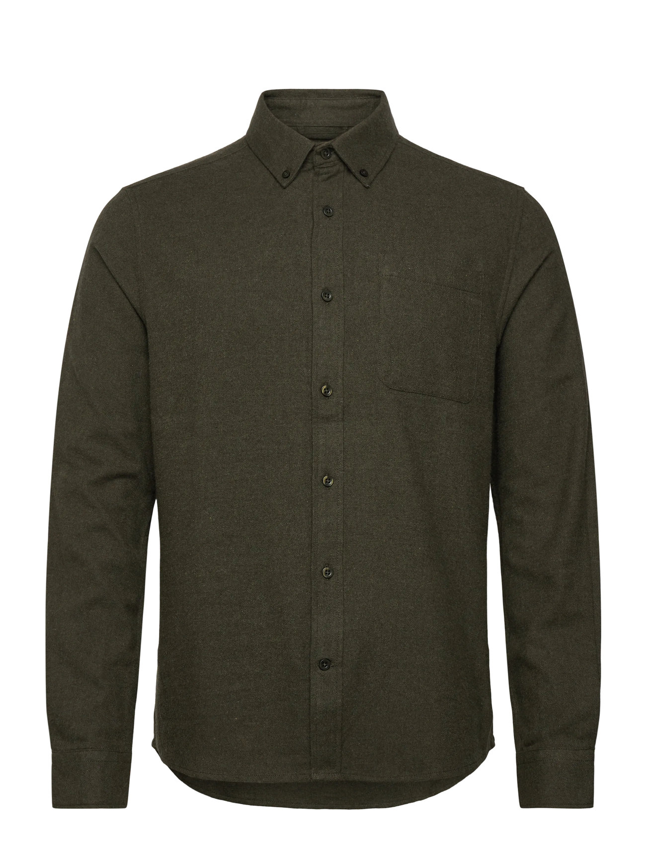 KNOWLEDGE Baumwolle APPAREL Organic Baumwolle Flannel Shirt Gots Khaki - XXL - Herren