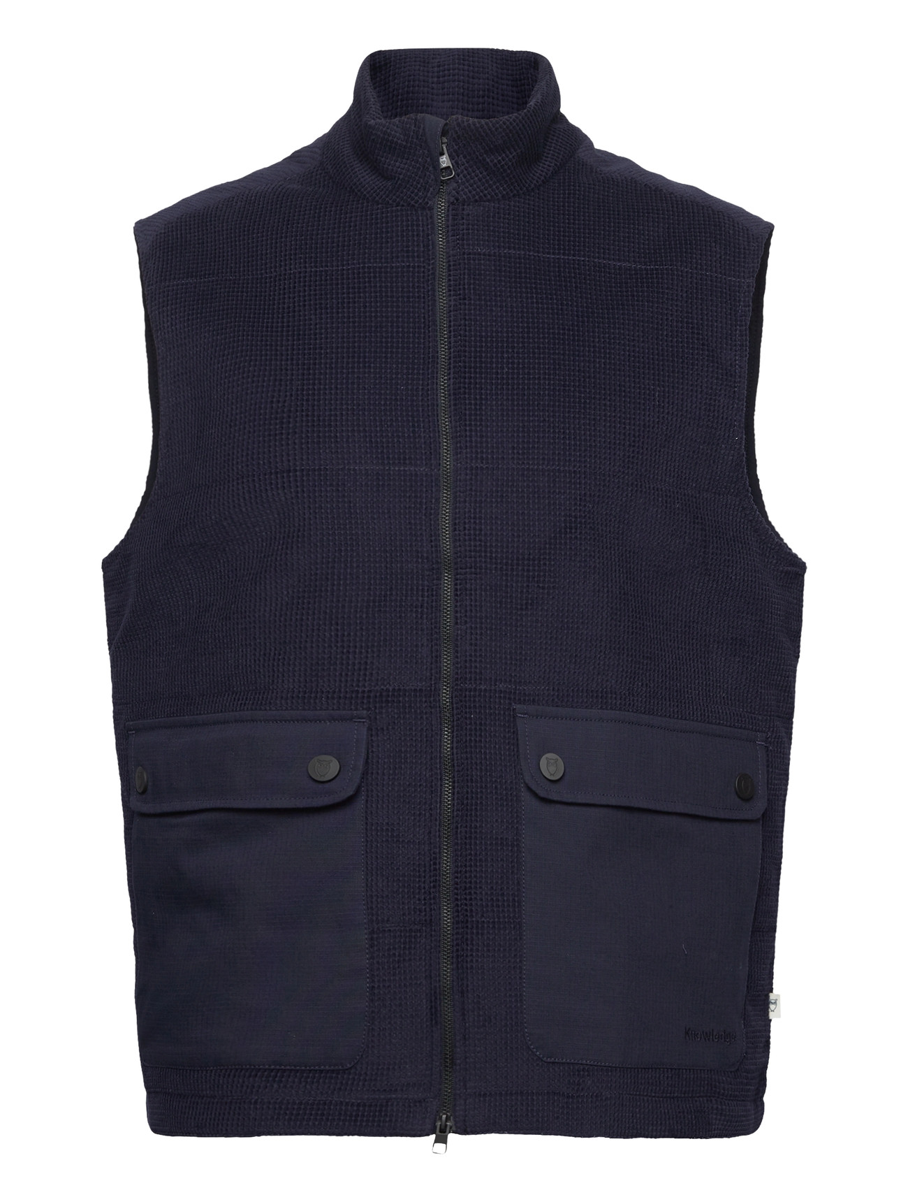 Knowledge Cotton Apparel Organic Cotton Corduroy Vest Gots, XXL, Navy, Overtøj > Veste, Herre