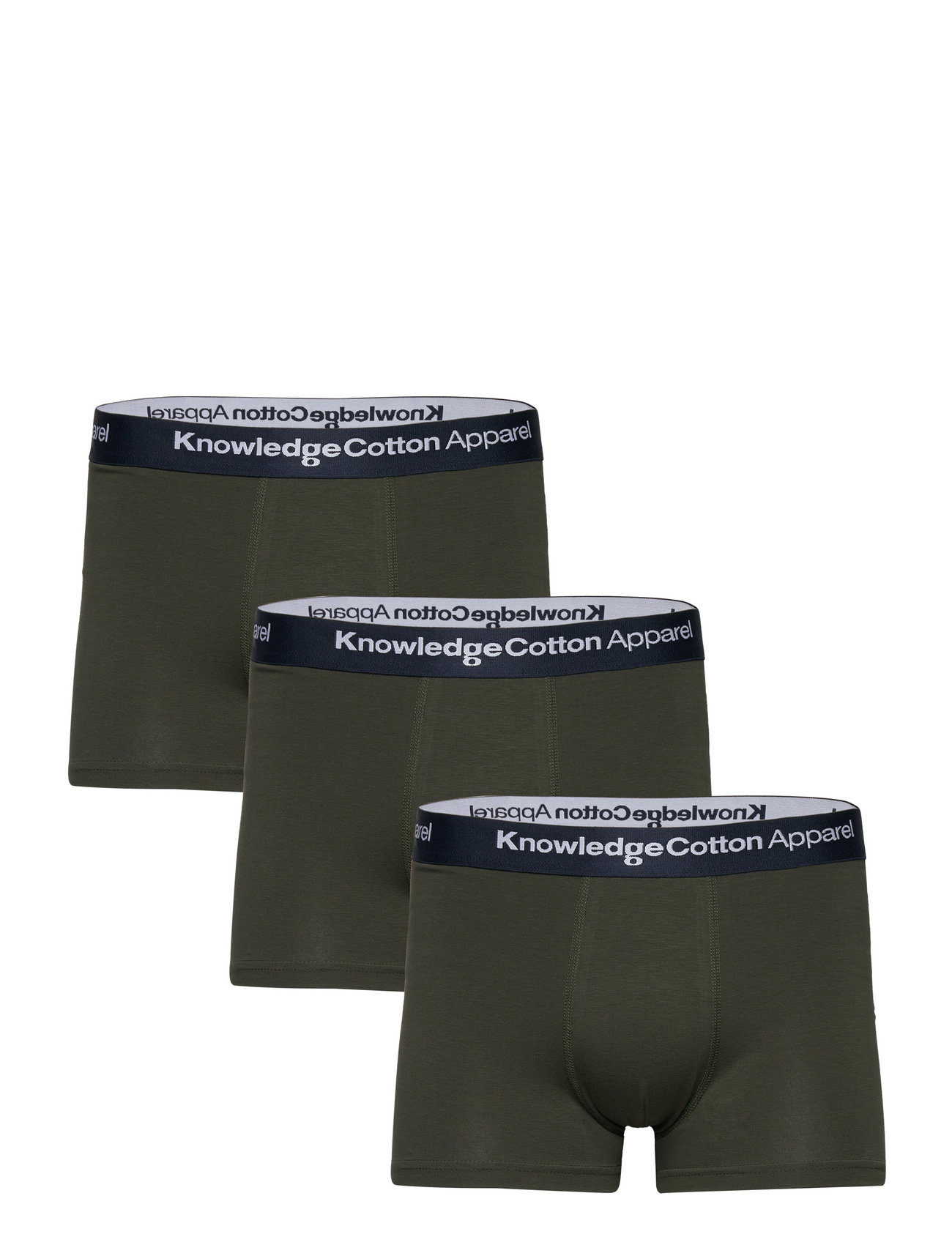 Knowledge Cotton Apparel 3-pack - Gots/vegan (Forrest Night), 239.40 kr | Stort udvalg designer mærker | Booztlet.com