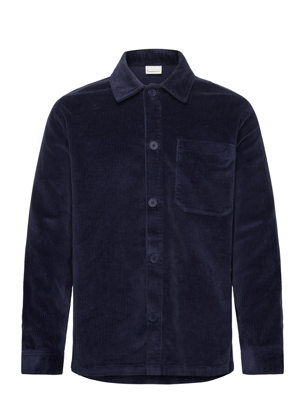 Knowledge Cotton Apparel Organic Cotton Corduroy Overshirt G, XL, Navy, Overdele > Overtrøjer, Herre