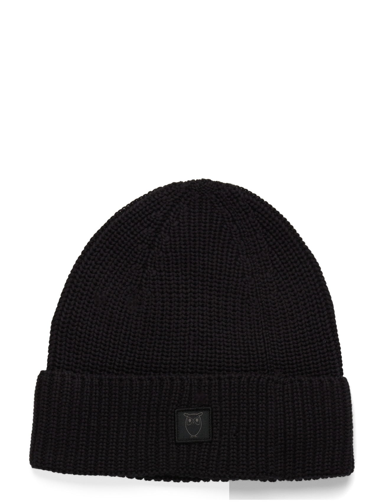 KNOWLEDGE Baumwolle APPAREL Rib Hat - Gots/Vegan Schwarz - One Size - Herren