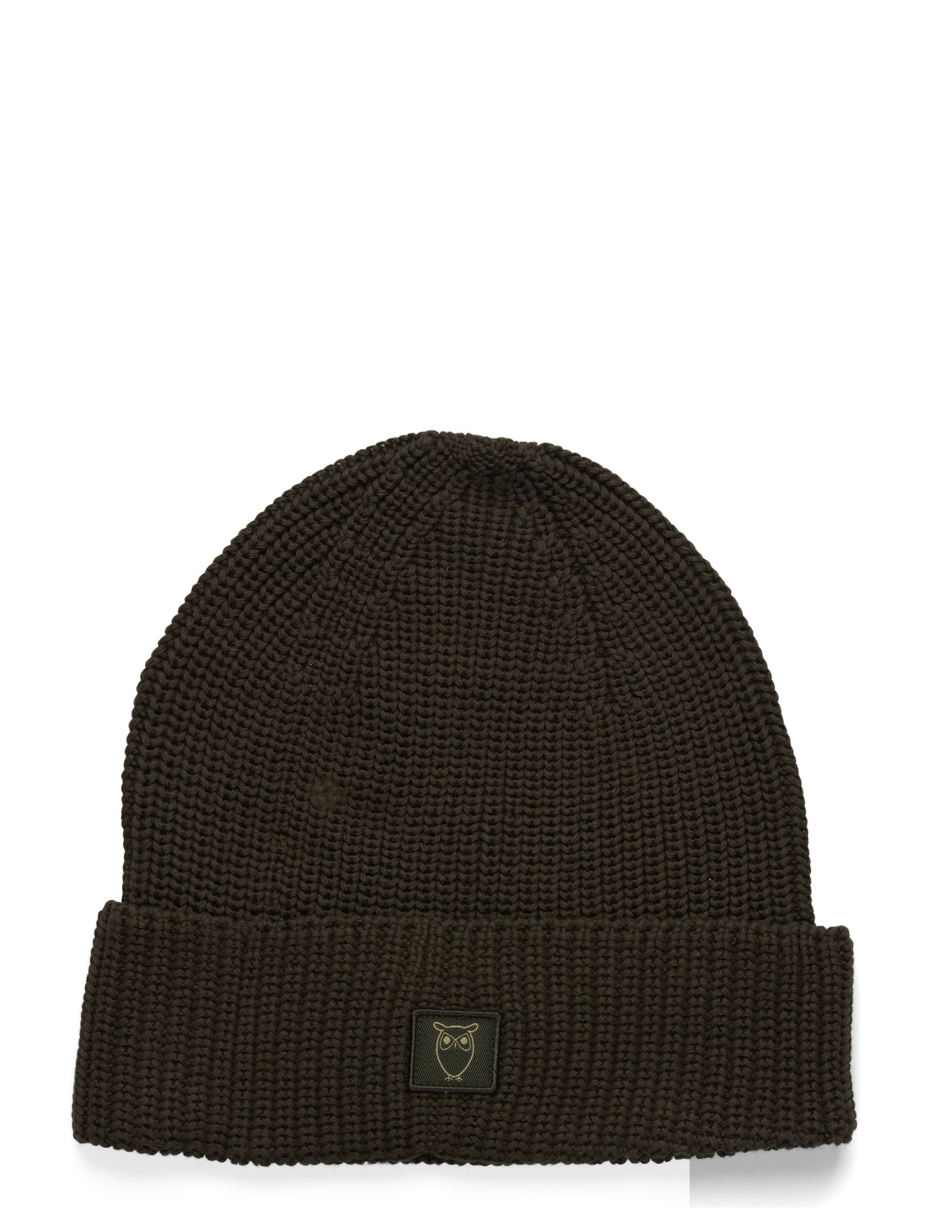 KNOWLEDGE Baumwolle APPAREL Rib Hat - Gots/Vegan Khaki - One Size - Herren