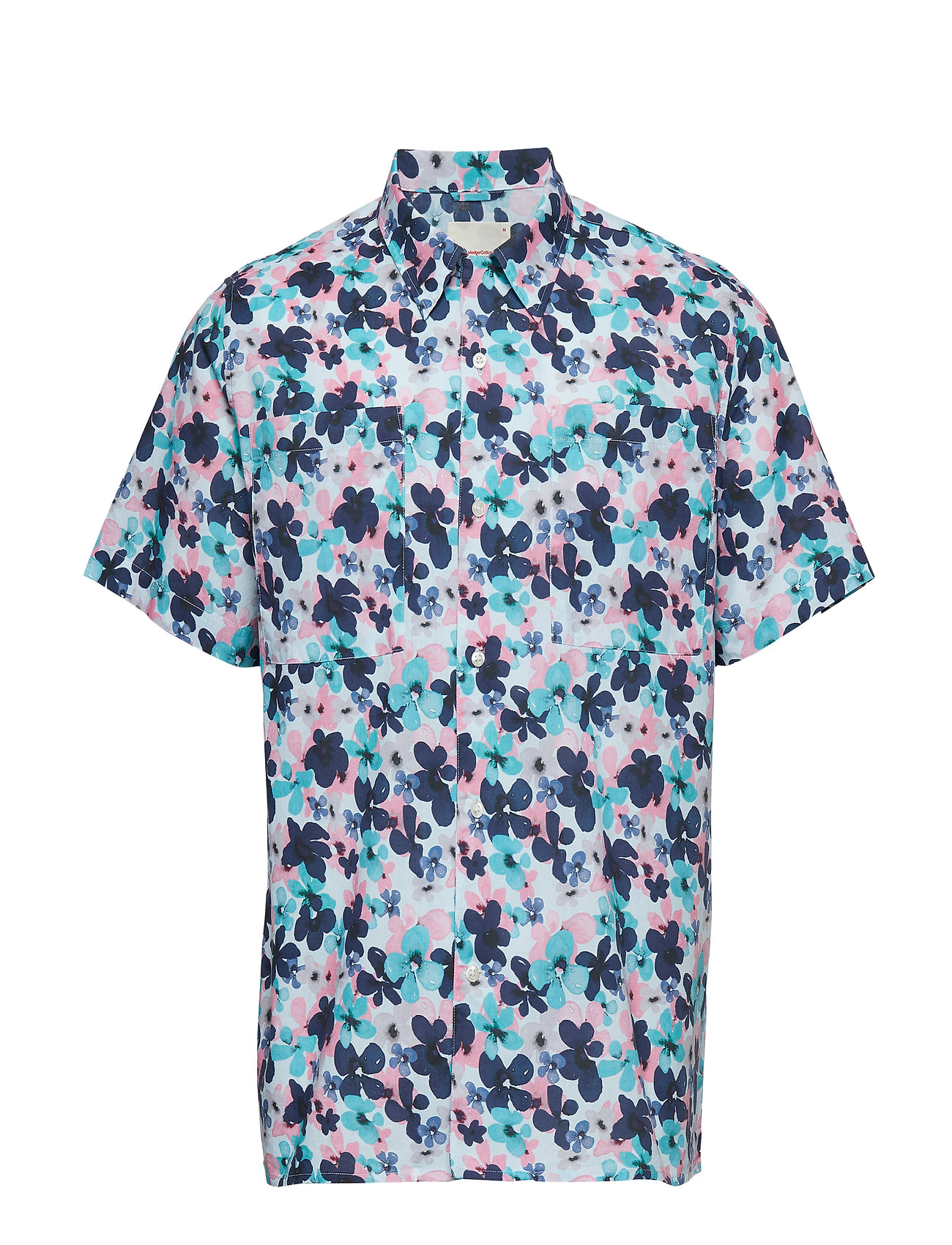 Multi Col Flower Printed Ss Shirt Overhemd Met Korte Mouwen Blauw Knowledge Cotton Apparel knowledge cotton apparel kopen in de aanbieding Multi Col Flower Printed Ss Shirt Overhemd Met Korte Mouwen Blauw Knowledge Cotton Apparel knowledge cotton apparel kopen in de aanbieding