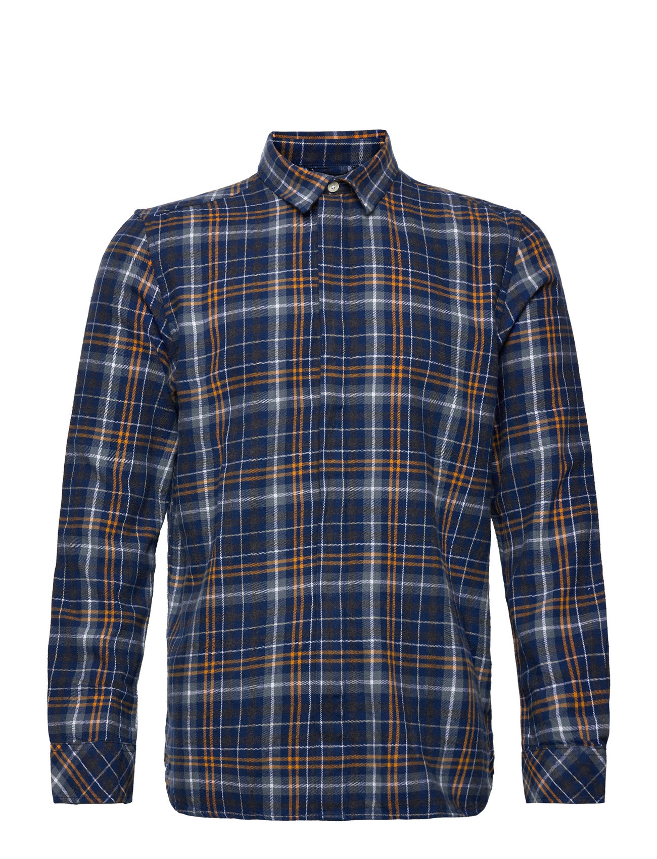 Big Checked Flannel Relaxed Fit Shi Tops Shirts Casual Multi/patterned Knowledge Cotton Apparel