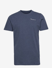 Knowledge Cotton Apparel - ALDER knowledgecotton tee - GOTS/Ve - basic t-shirts - insigna blue melange - 0