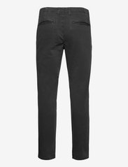 Knowledge Cotton Apparel - CHUCK regular stretched chino pant - chinos - black jet - 1