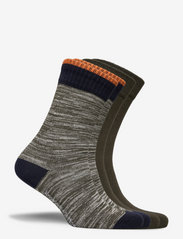 Knowledge Cotton Apparel - LINDEN 4-pack melange socks - GOTS/ - regular socks - forrest night - 1