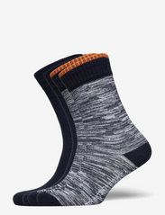 LINDEN 4-pack melange socks - GOTS/ - TOTAL ECLIPSE