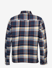 knowledge cotton apparel pine checked overshirt