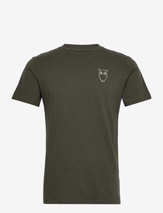 ALDER owl chest tee - GOTS/Vegan - basic t-shirts - forrest night