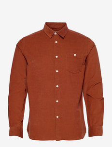 Corduroy custom fit shirt - GOTS/Ve - basic-hemden - arabian spice
