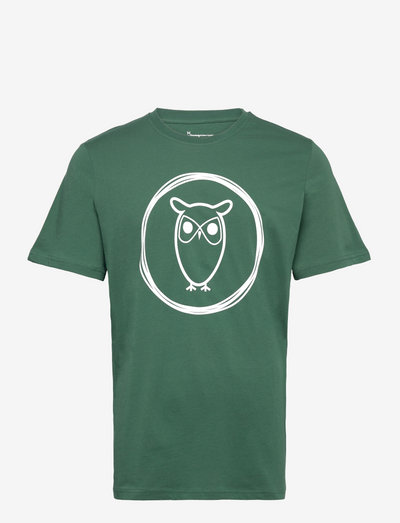Owl t-shirt - GOTS/Vegan - krótki rękaw - trekking green