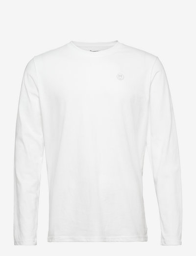Knowledge Cotton Apparel / Herren-Shirt Langarm / LOKE badge tee - GOTS/Vegan