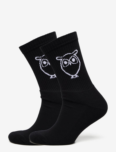 2 pack tennis socks - GOTS/Vegan - kousen - black jet