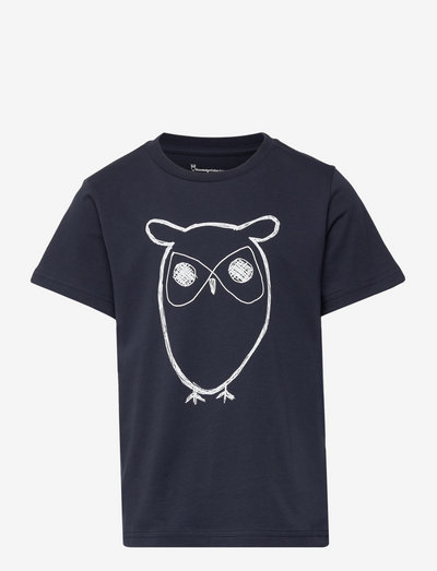 Big owl t-shirt - GOTS/Vegan - lyhythihaiset - total eclipse